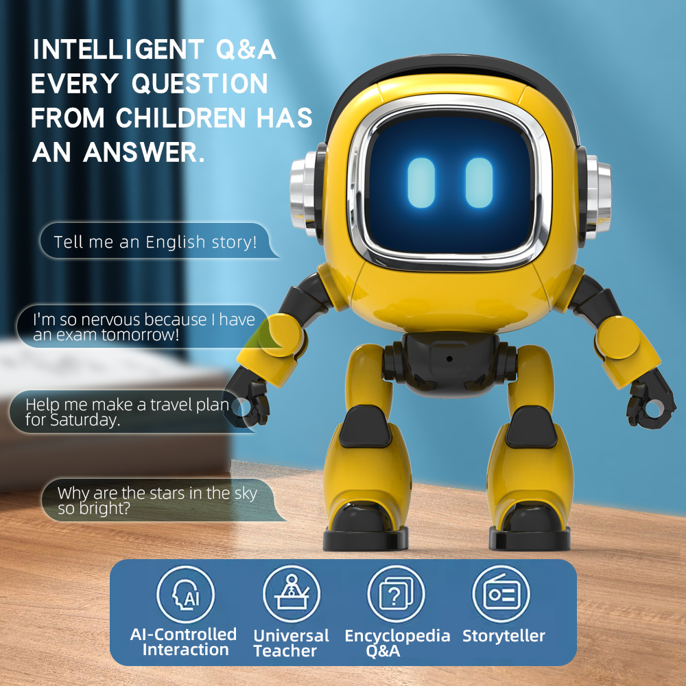 Kid Educational - DeepSeek KI-Sprachgesteuerter RC-Roboter Intelligenter Sprachassistent Geschichtenerzähler