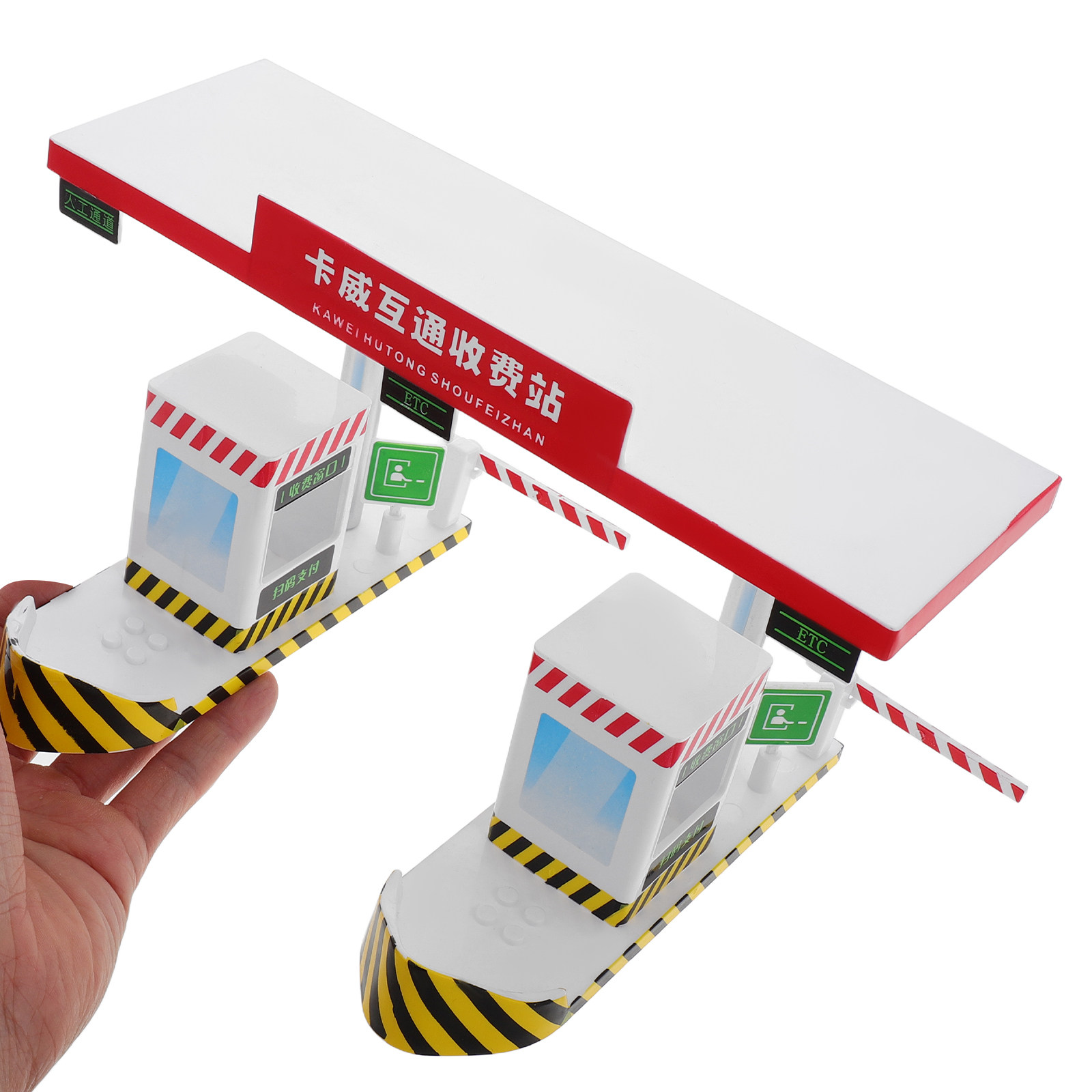 Kid Educational - Plastik-Mautstation-Spielset mit Autobahn-Thema, realistisches Design für