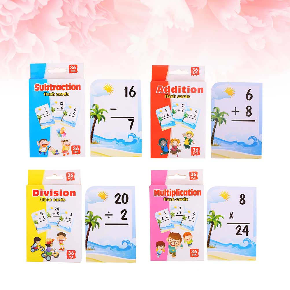Game Educational For Kids Free - 4 Boxen Mathe-Lernkarten für Kinder, frühkindliche