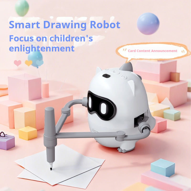 Kid Educational - Generischer intelligenter Dinosaurier-Zeichenroboter, intelligentes Früherziehungsspielzeug mit