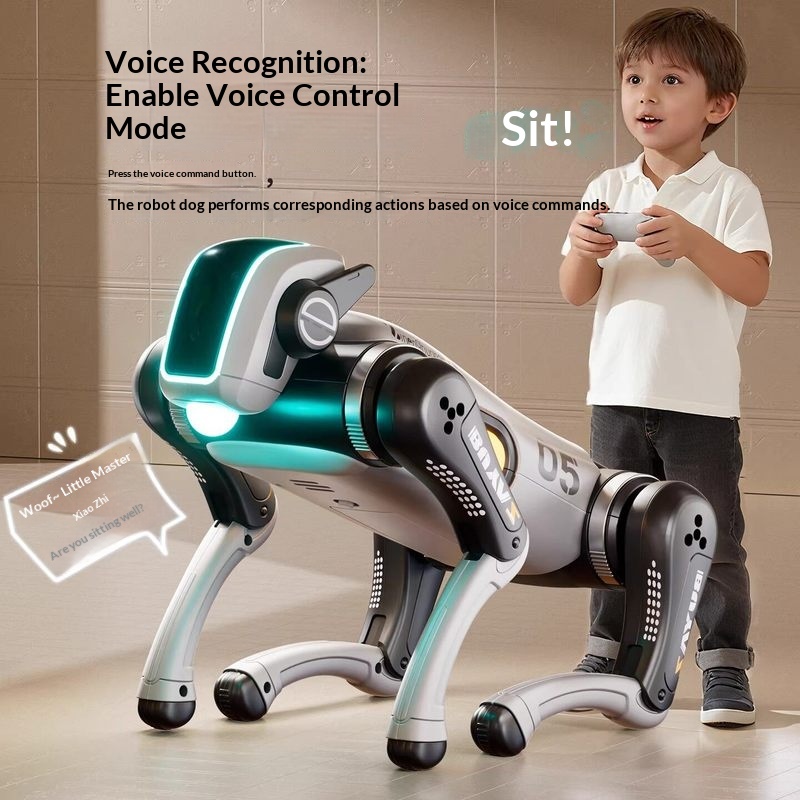 Kids Education Related - KI-Fernbedienungs-Roboterhund, sprachgesteuert, elektrisch, mechanisch, pädagogisch, interaktives