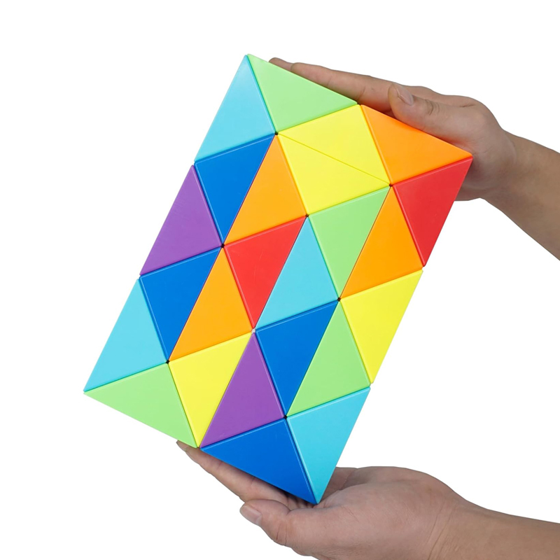 Kids Education Related - Klappbares magisches Schlangenlineal, Twist-Puzzle, 24–72 Keile,