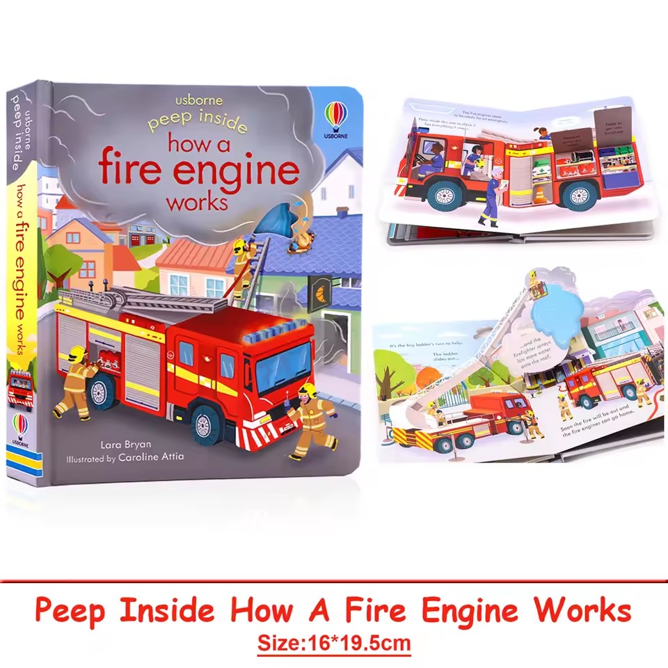Usborne Peep Inside How A Fire – Kid Educational Bewertung und Preis