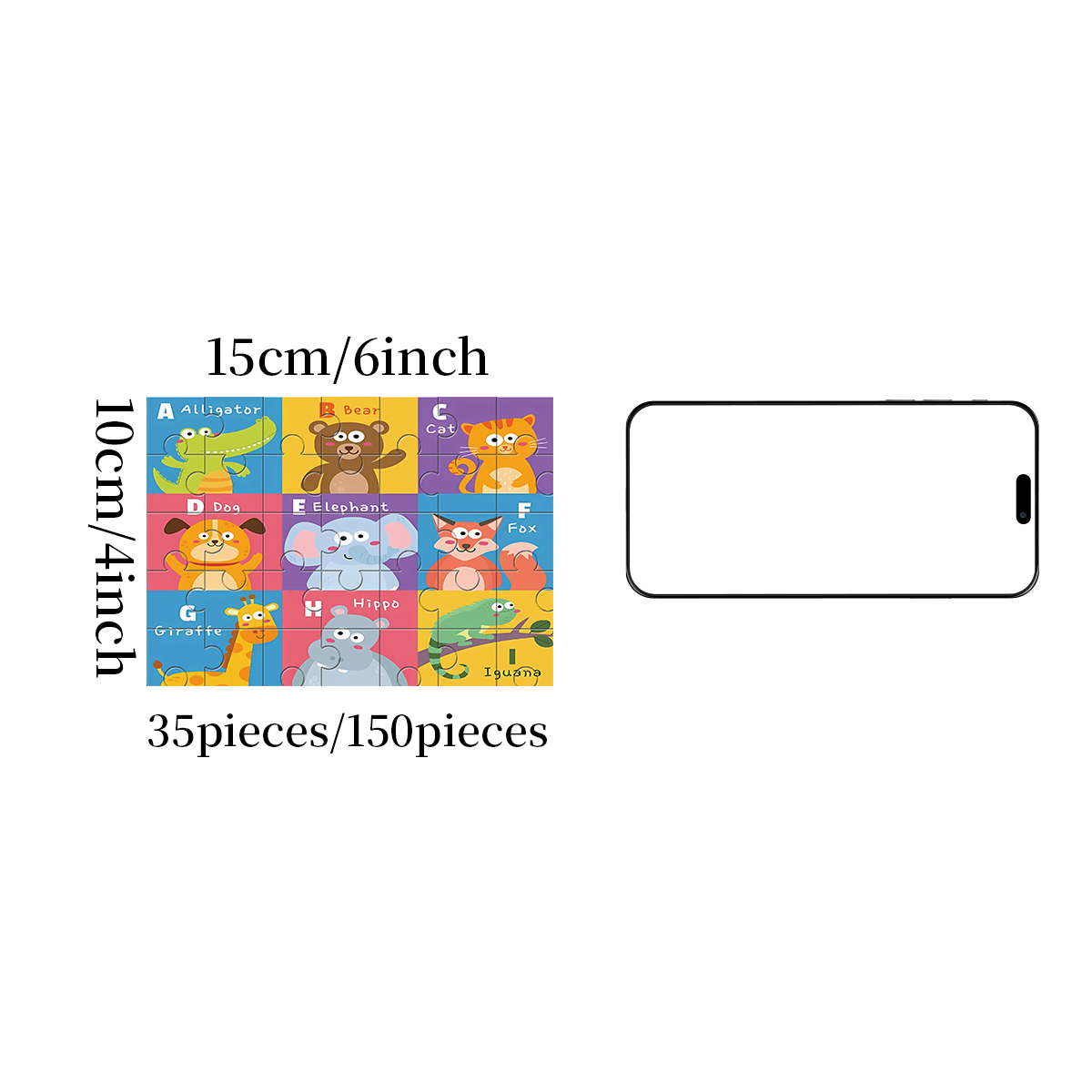 1 Stück Tier-Bär-Holzpuzzle fü – Kid Educational Bewertung und Preis