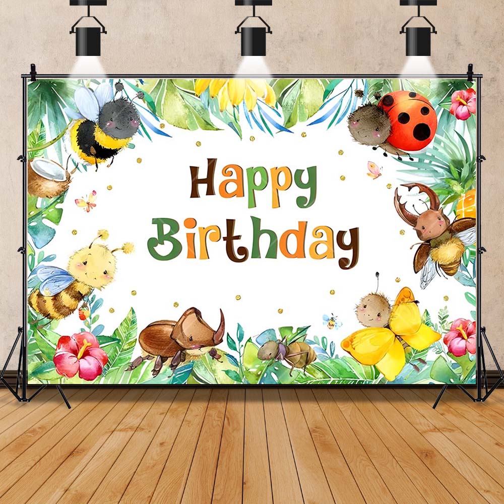 Cartoon Insekt Party Frühe Bil – Background For Kids Education Bewertung und Preis