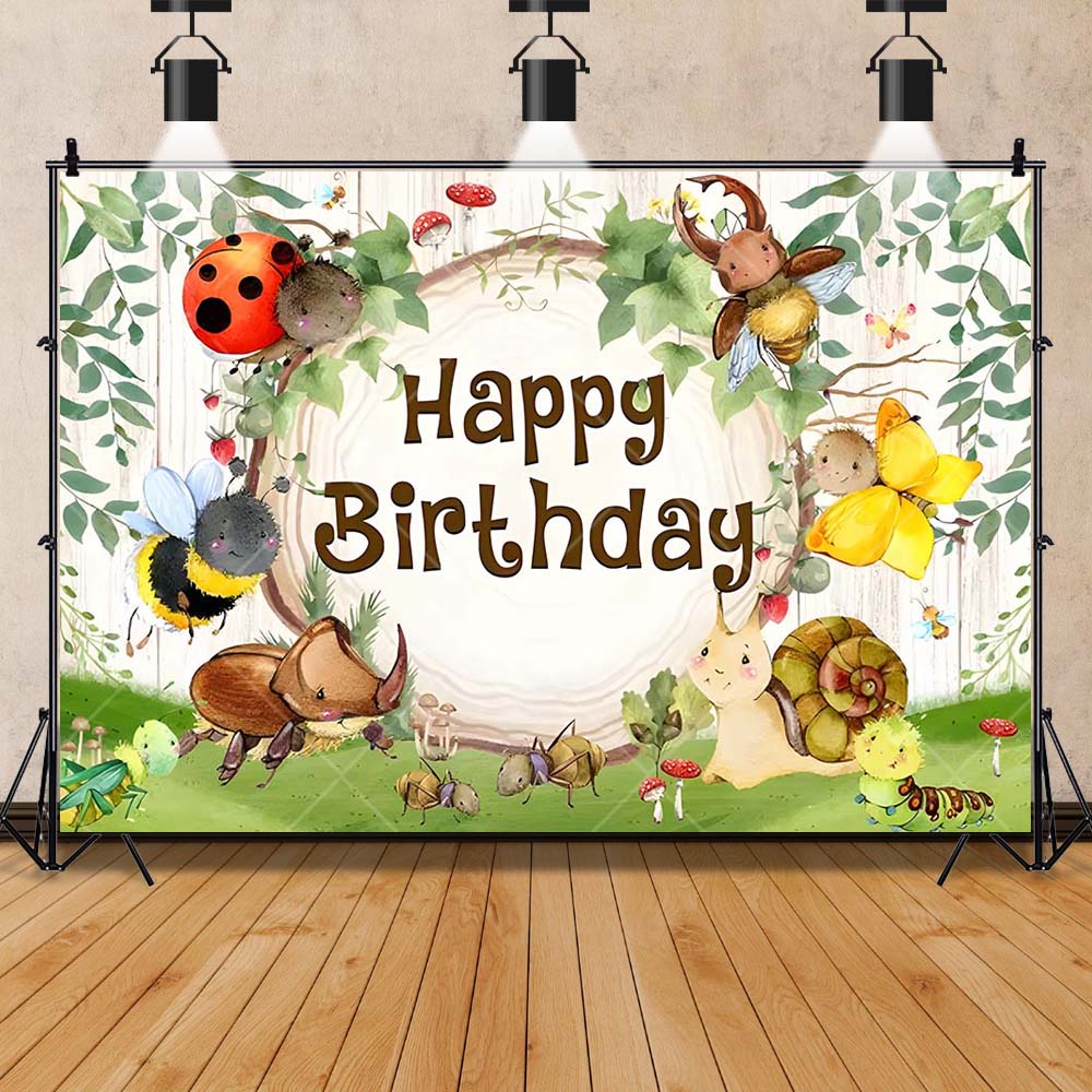 Cartoon Insekt Party Frühe Bil – Background For Kids Education Bewertung und Preis