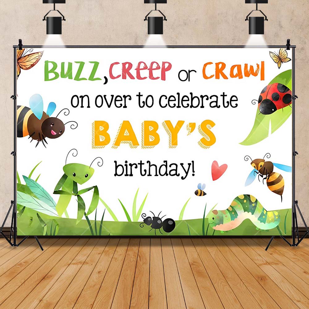 Cartoon Insekt Party Frühe Bil – Background For Kids Education Bewertung und Preis