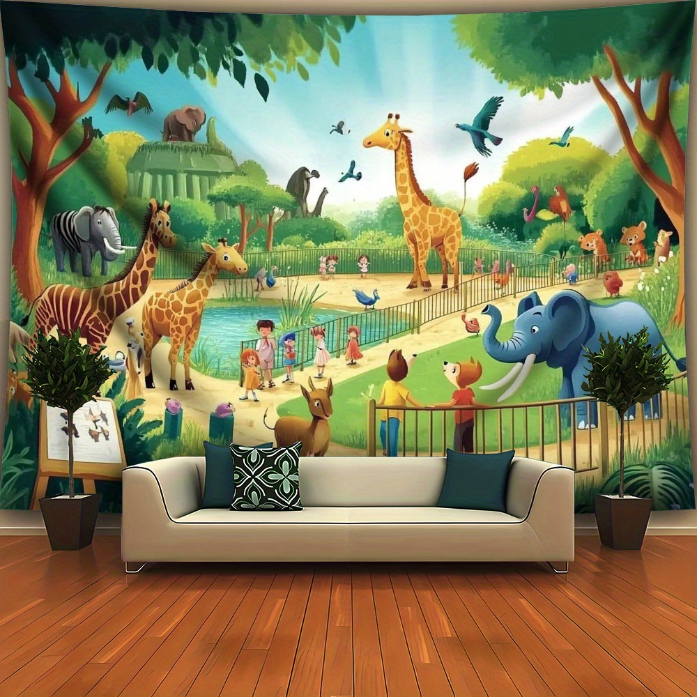 1 Stück Cartoon-Zoo-Tiere Gira – Background For Kids Education Bewertung und Preis